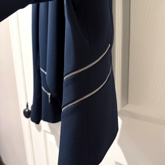 NWOT SCAPA Lauren Perre Navy Jacket Blazer Zippered Women 16 Career Canada - Picture 8 of 12